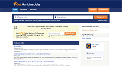 Desktop Screenshot of getmaritimejobs.com