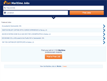 Tablet Screenshot of getmaritimejobs.com